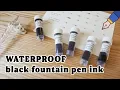the best waterproof fountain pen ink tests watercoloring