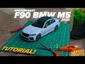 Papercraft 2020 BMW M5 competition tutorial free patterns in the description Lavahicrafts