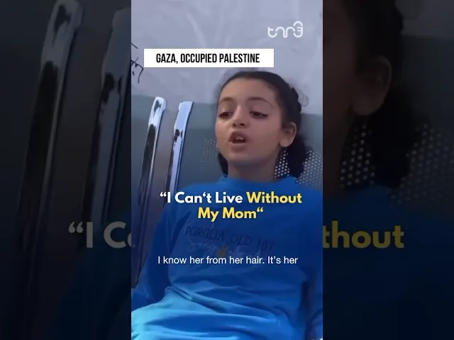 ⁣A young girl in Gaza struggles to accept that her mom has been killed in an Israeli airstrike.