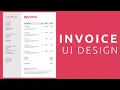 Invoice UI Design Using HTML and CSS Invoice Template
