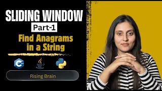 Find All Anagrams in a String Part 1 Brute Force Explained Python C Java