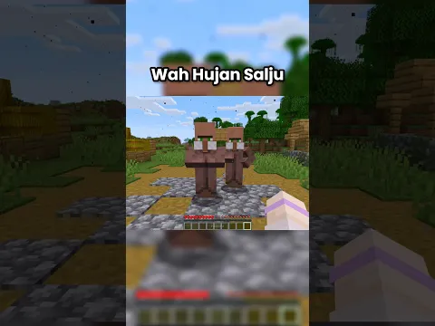 Dikira Salju Padahal Hujan Abu #minecraft #shorts