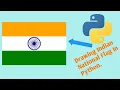 How To Draw Indian National Flag Step By Step Using Python Turtle Graphics By CodeWithManjit