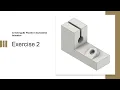 Autodesk Inventor Tutorial Exercise 2 - L-Bracket Part with Hole Slot Steel AISI 1020