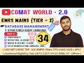SQL Part-2 DML Alias Constraints Operators WHERE DISTINCT EMRS Mains Tier-2 DBMS COMAT