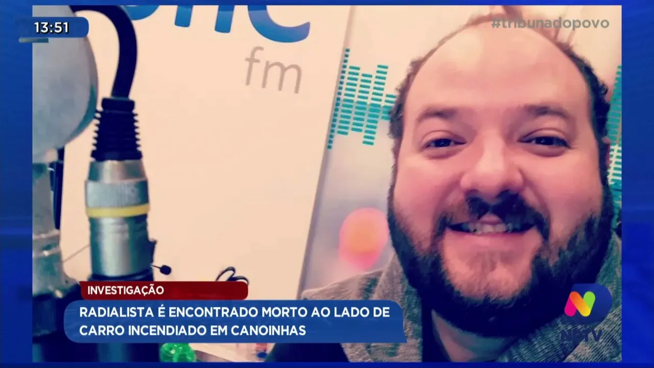 Investigação: radialista é encontrado morto ao lado de carro incendiado em Canoinhas