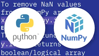 How do I remove NaN values from a NumPy array