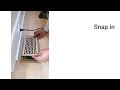 How to Install a Flush Mount Floor Register Vent Cover from Stellar air