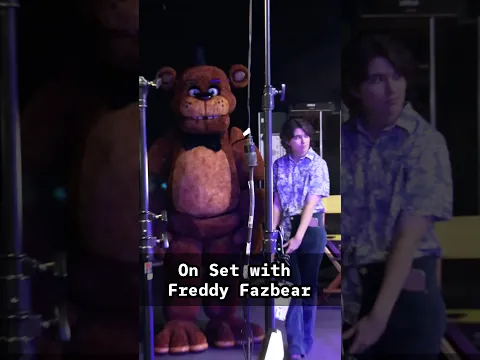 On Set with Freddy Fazbear (ft. @jazwares )