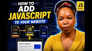 How to Add JavaScript to Your Website Connect JavaScript to HTML Beginner Tutorial