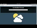 How to run Live Weather Forecast Flask App