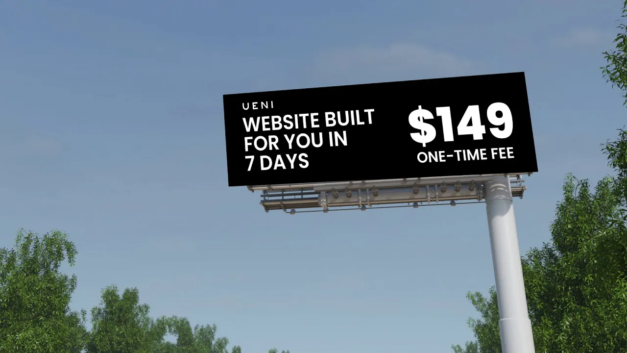UENI Ltd — UENI — Website Builder (YouTube video ad)