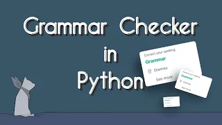 Make a Grammer Checker in Python