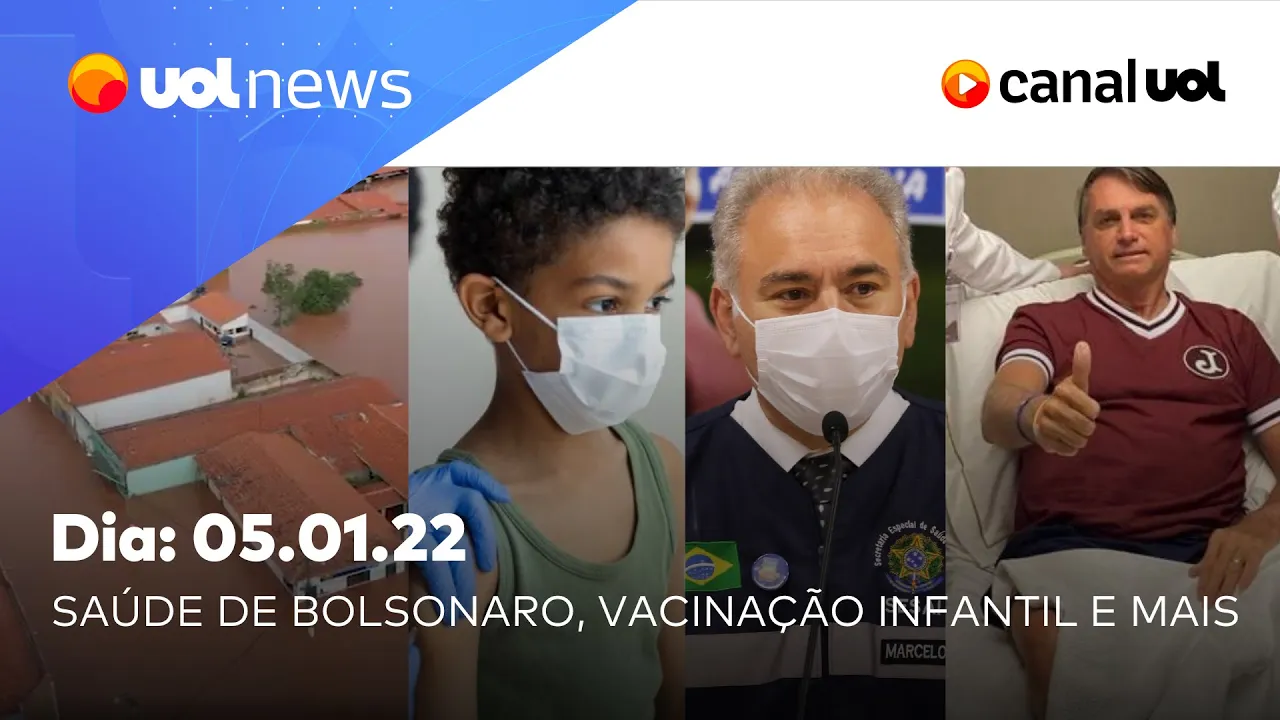Saúde de Bolsonaro, vacina infantil sem receita médica, testes de covid, Maranhão e mais | UOL News