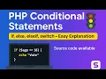 PHP Conditional Statements Explained if if-else nested if elseif switch-case with Examples