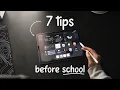 7 habits tips before school back to school