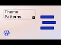 Global settings and styles - Patterns overview