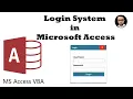 How to Create a Login System in Microsoft Access 2019