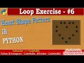 Python Pattern Program - Printing Stars in Heart Shape Learn Python Programming Python Tutorial