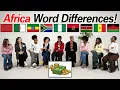 Word Differences Between 9 African Countries African Language is Built Different