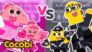 Pink vs Black Family Battle!😍 + More Fun Songs for Kids | Cocobi