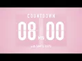 8 Minute Countdown Timer Flip Clock with Simple Beeps
