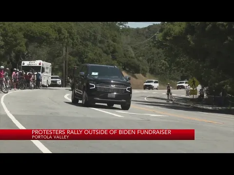 Download MP3 Biden met with protests outside Bay Area fundraiser