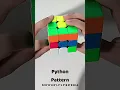 Making Python Pattern On 3x3 Rubik s Cube