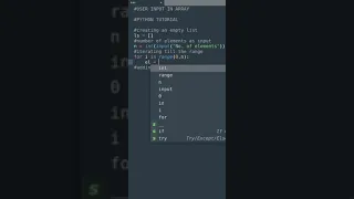 PYTHON TUTORIAL USER INPUT IN ARRAY