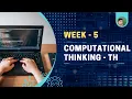 CT Week - 5 Theory Summary List List Functions Pseudocodes