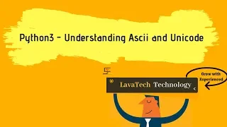 Python3 Understanding Ascii and Unicode