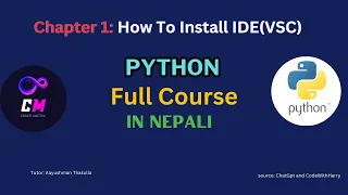 Chapter 1 How to install Visual Studio Code Python Course in Nepali
