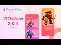 Flutter UI Challenge 3 4 overview from Flutter4fun com blog