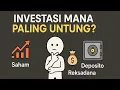 Saham, Reksadana, atau Deposito? Pilih yang Paling Untung Buat Kamu!