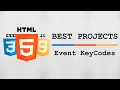 HTML CSS JS Best Project - Event KeyCodes
