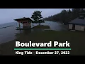 King Tide Flooding at Boulevard Park - Bellingham WA