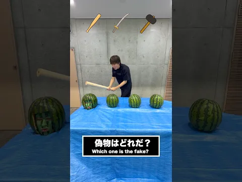 人を割ってはいけないスイカ割り🍉