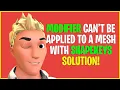 Modifier cannot be applied to a mesh with shapekeys Blender - Solution Fix