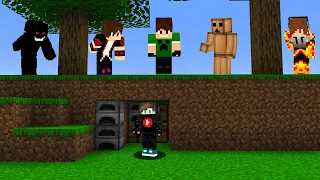 ماين كرافت 5 صيادين ضد فريسة واحدة ولكن انا خائف 