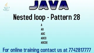 Pattern program in java in hindi