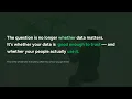 Transformational Role of Data in Decision Making Webinar