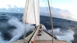 SLOW TV –  Beating Upwind to Grenada – Sailing Vessel Delos