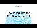 How to log into the Cell Booster Pro portal