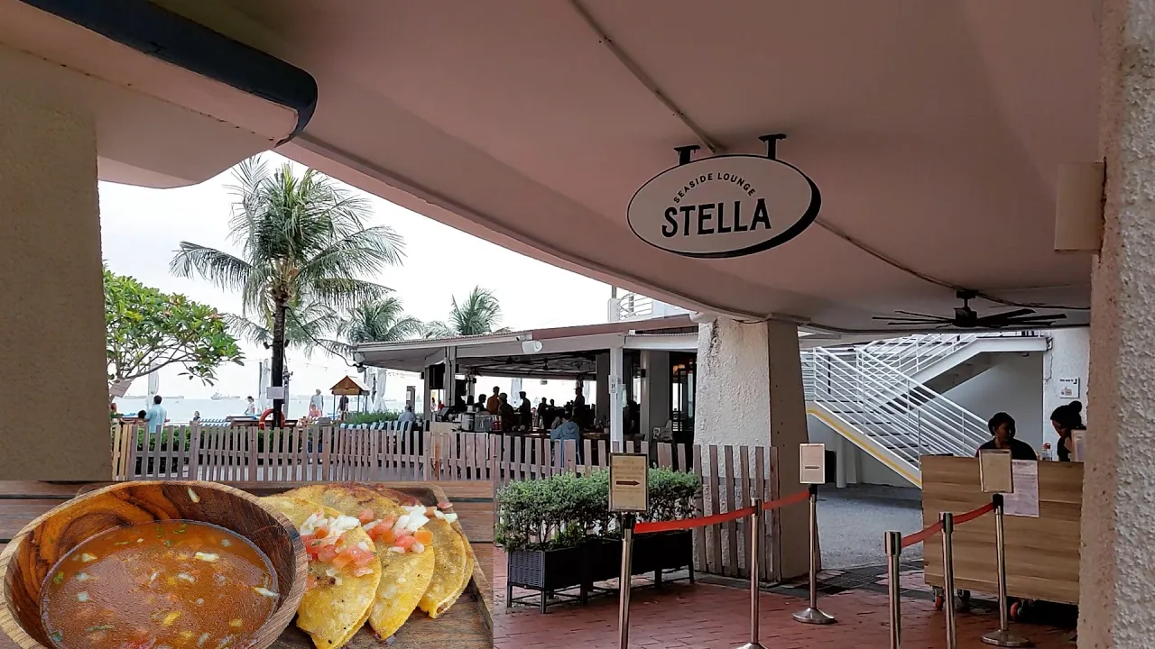 Stella. Beach Lounge along the Coast of Changi