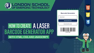 How to Create a Laser Barcode Generator App with HTML CSS and JavaScript