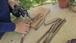 🤯 O SEGREDO DOS GALHOS! A Transformação Rústica que os Pássaros Amam (Custo Zero)