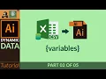 Microsoft Excel To Adobe Illustrator Part 02 Binding CSV Data string with Adobe illustrator