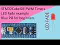 15 STM32CubeIDE LED FADE PWM Timers with STM32F103C8T6