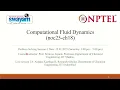 NPTEL-Computational Fluid Dynamics January - 2025 Problem solving session Week-1