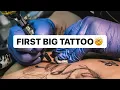 I GOT A THIGH TATTOO VERY PAINFUL